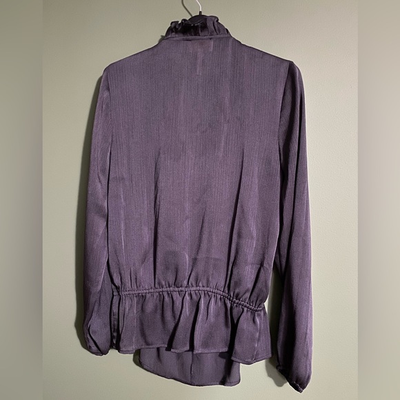 Sheer Deep Blue Blouse - Picture 2 of 2